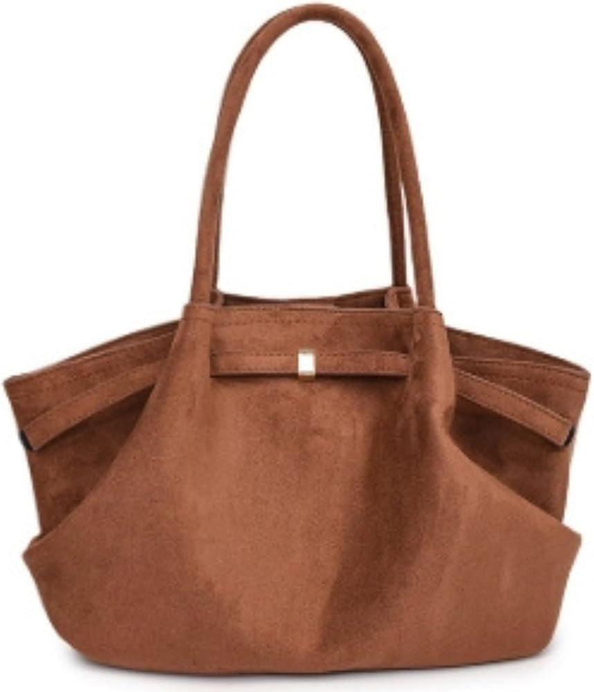 Makukke Suede Tote Bag for Women, Suede Bag Hobo Handbag Women Large Vintage Shoulder Bag Purse f... | Amazon (US)