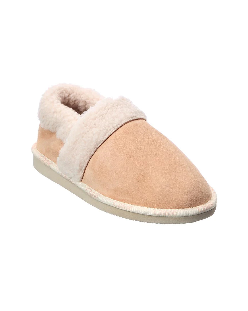 Chloé Suede & Shearling Slipper | Shop Simon