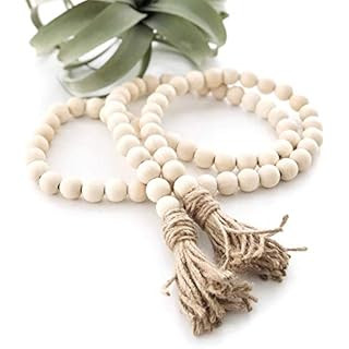 BESPORTBLE Wood Bead Garland Natural Rustic Farmhouse Beads Rustic Country Decor Prayer Beads Wal... | Amazon (US)