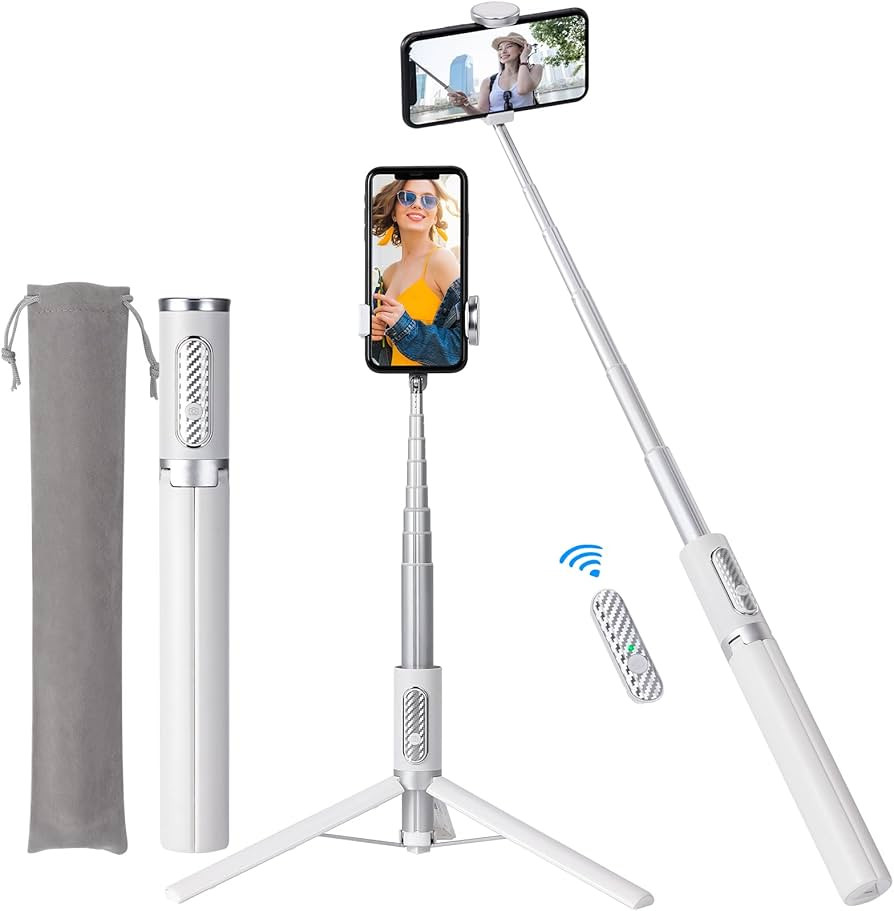 ULCLAYRUS 60" Aluminum Selfie Stick Tripod for iPhone and Android with Remote,Travel Tripod, Phon... | Amazon (US)