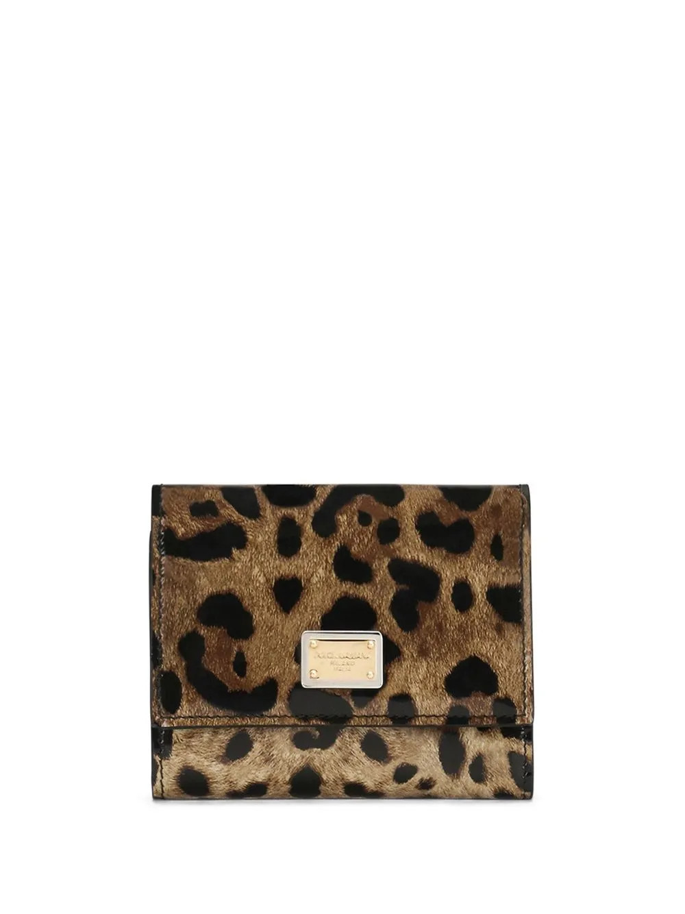 Dolce & Gabbana leopard-print leather wallet - Brown | Farfetch Global