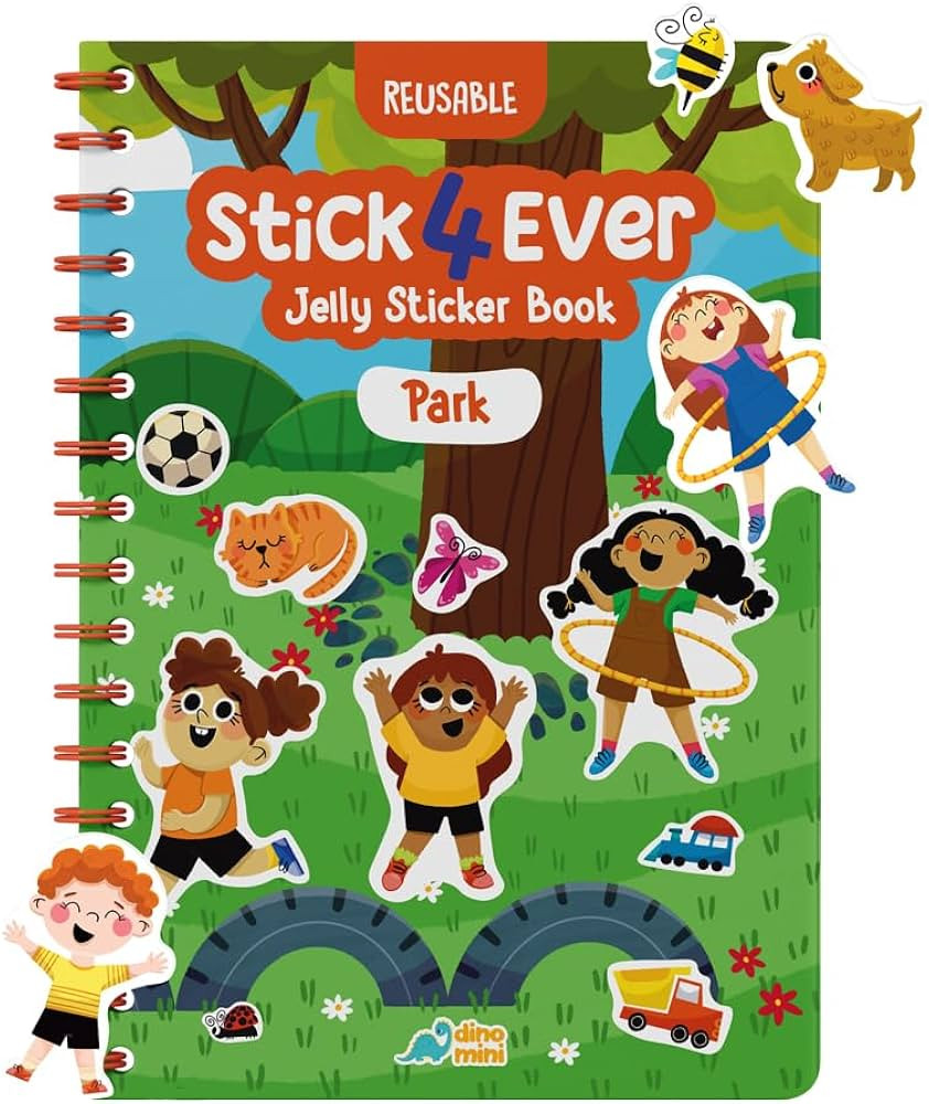 Stick4Ever Jelly Sticker Book - for Kids - Waterproof, Easy to Clean Jelly Stickers - Busy Book f... | Amazon (US)