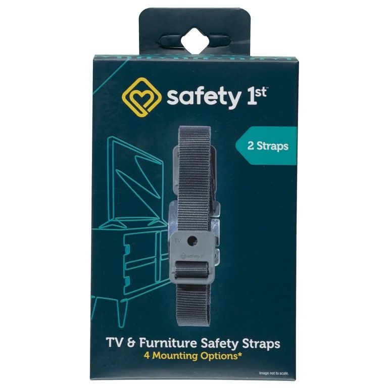Safety 1st TV & Furniture Safety Straps, Black | Walmart (US)