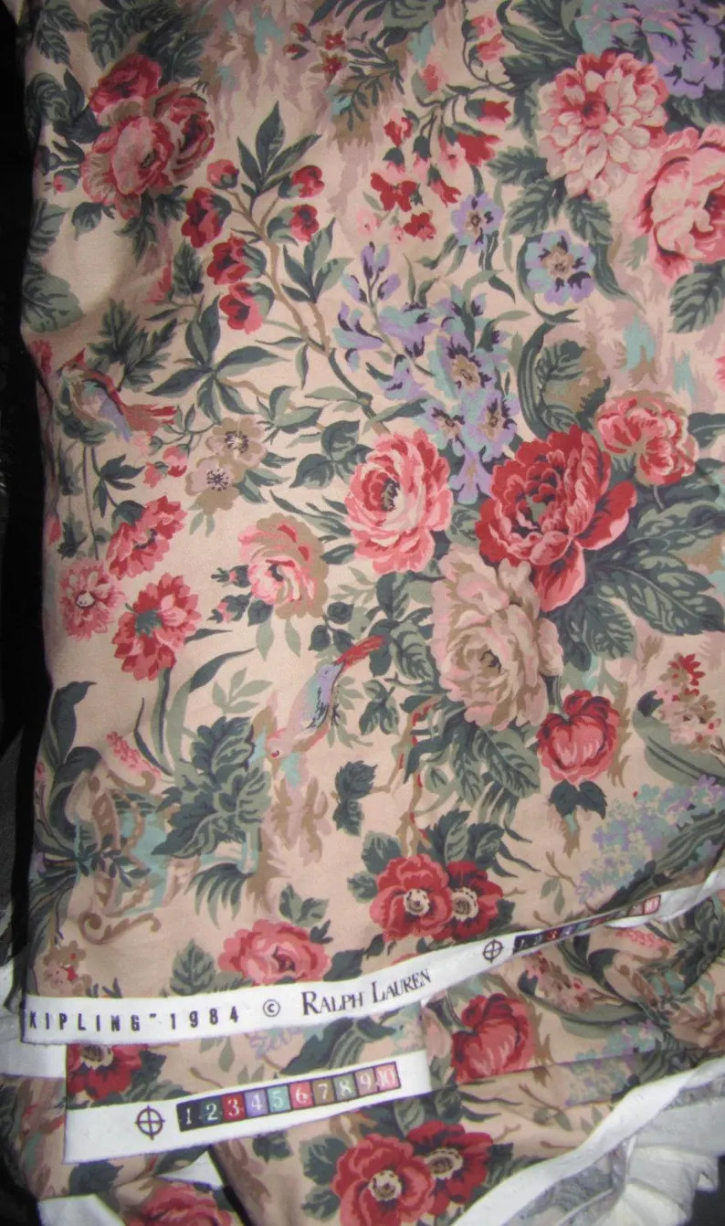 Ralph Lauren Kilpling 100 % Cotton Floral Upholstery, Drapery by One Yards - Etsy | Etsy (US)