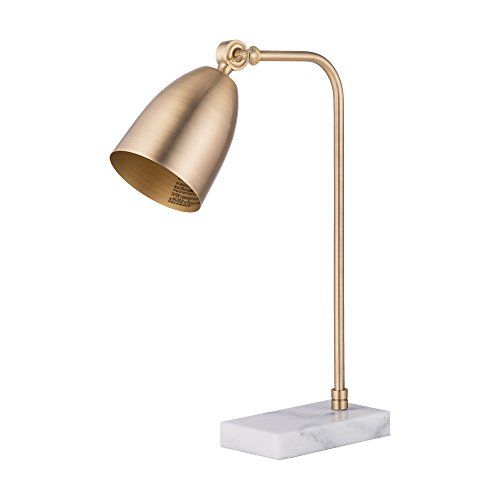 CO-Z Modern & Antique Gold Desk Lamps, Marble Base & Adjustable Metal Shade with E12 Bulb, 24 Inches | Amazon (US)