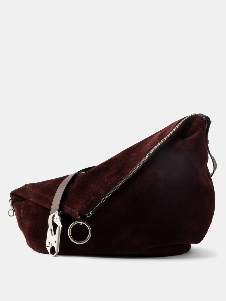 Large suede cross-body bag | Burberry | Matches (UK)