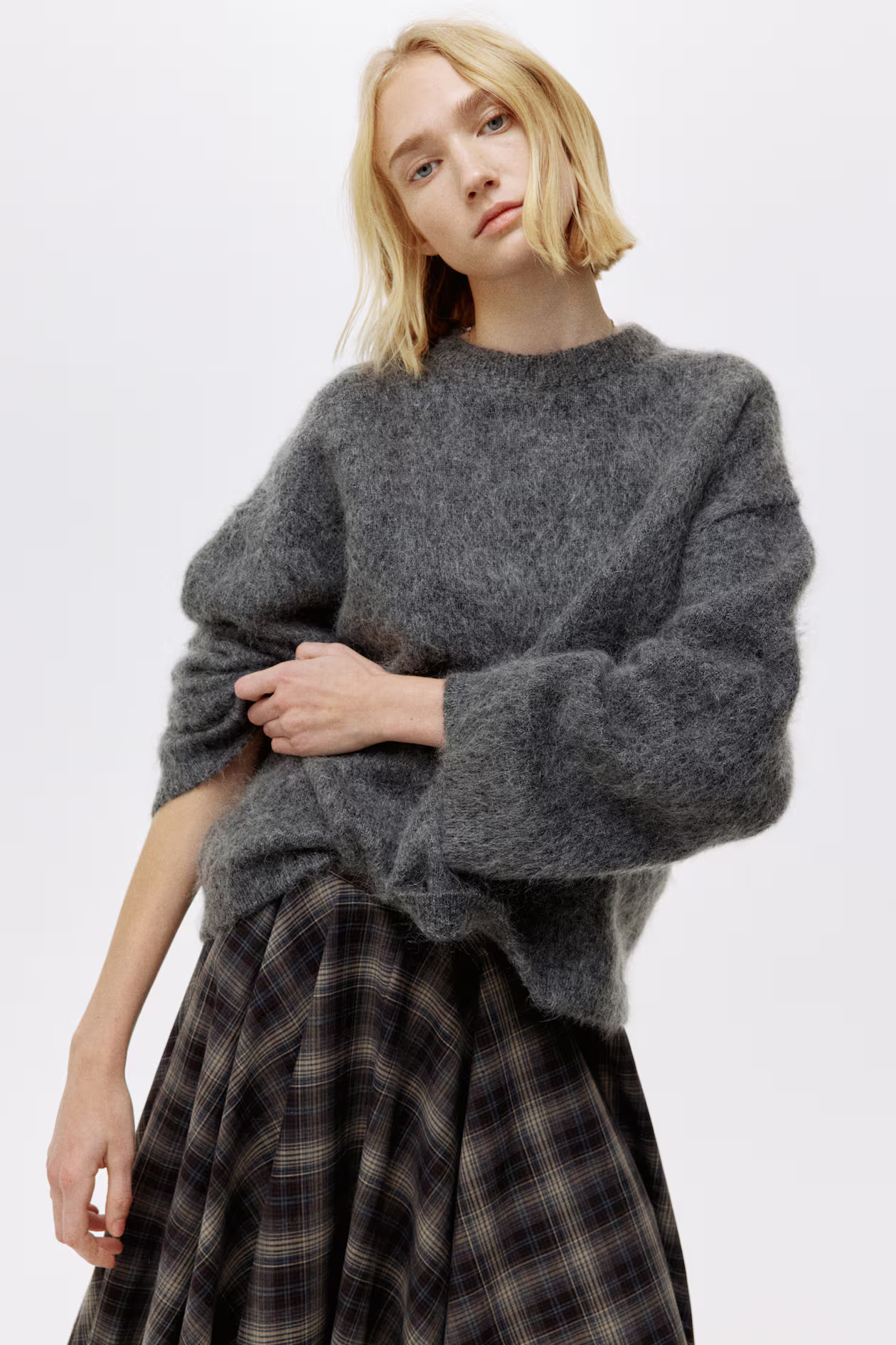 Oversized Mohair-Blend Sweater | H&M (US + CA)