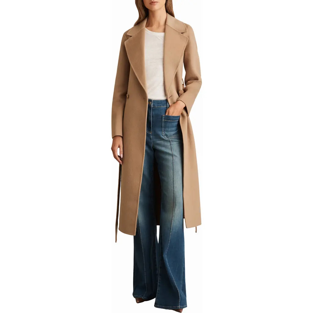 Reiss Lucia Coat in Camel at Nordstrom, Size 8 Us | Nordstrom