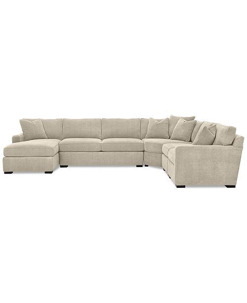 Radley 5-Piece Fabric Chaise Sectional Sofa, Created for Macy's | Macys (US)