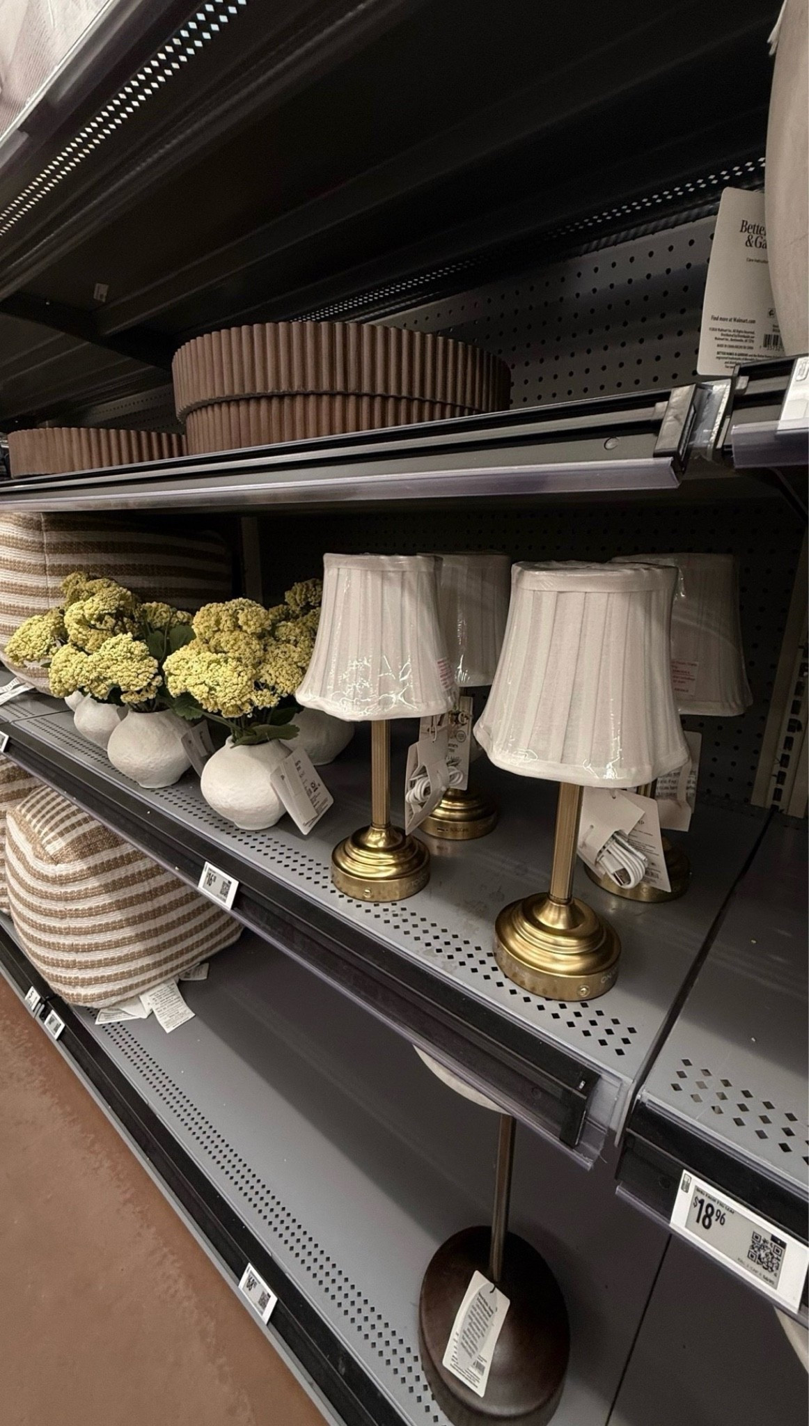 Walmart home finds that are giving so much for so little 🤎 That scalloped wood tray had me at first glance — the fluted detail, the rich walnut finish, the weight of it in your hands… it just feels expensive. Paired with those brass mini lamps and the cutest little textured vases, this shelf moment basically styled itself. Everything you need for that organic modern, collected-over-time aesthetic

Walmart home decor, Walmart finds 2026, organic modern home, scalloped tray, fluted wood tray, brass table lamp, decorative vases, affordable home styling, budget home decor, Better Homes and Gardens Walmart, boho home finds, neutral home aesthetic, coffee table styling, shelf decor inspo

#LTKHome #LTKSeasonal