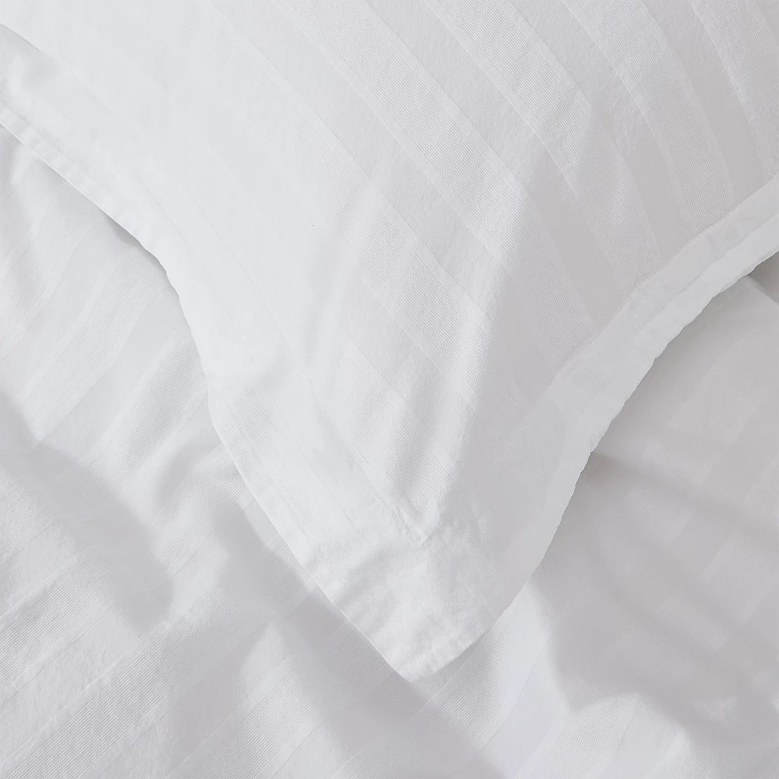 Malmo Washed Sateen Stripe Bed Linen Collection
    
            
    
    
    
    
    
    
 ... | The White Company (UK)