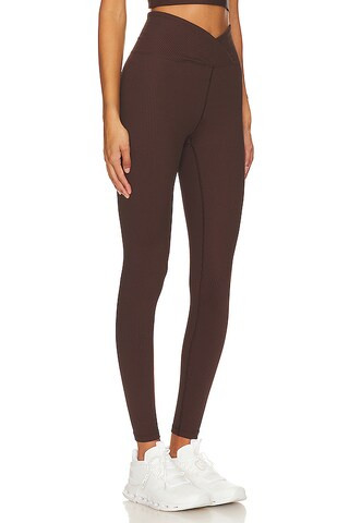 Ribbed Veronica Legging in Dark Oak | Revolve Clothing (Global)