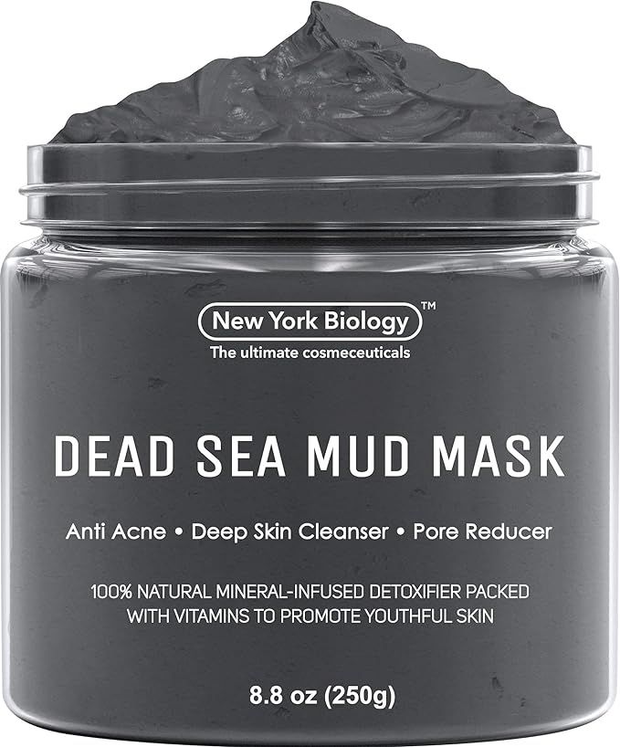 New York Biology Dead Sea Mud Mask for Face and Body - Spa Quality Pore Reducer for Acne, Blackhe... | Amazon (US)
