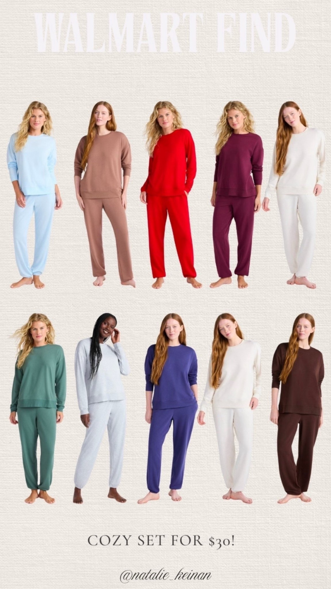 Cozy lounge set from Walmart! $22!

#LTKFindsUnder50 #LTKHoliday #LTKSaleAlert