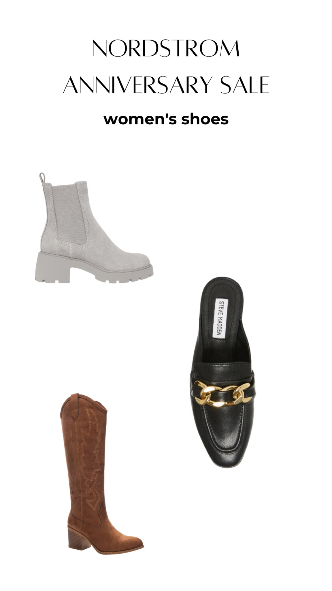 #NSale shoe finds! Love a good updated pair of mules for work. These western boots are under $100! 

#LTKBacktoSchool #LTKshoecrush #LTKxNSale