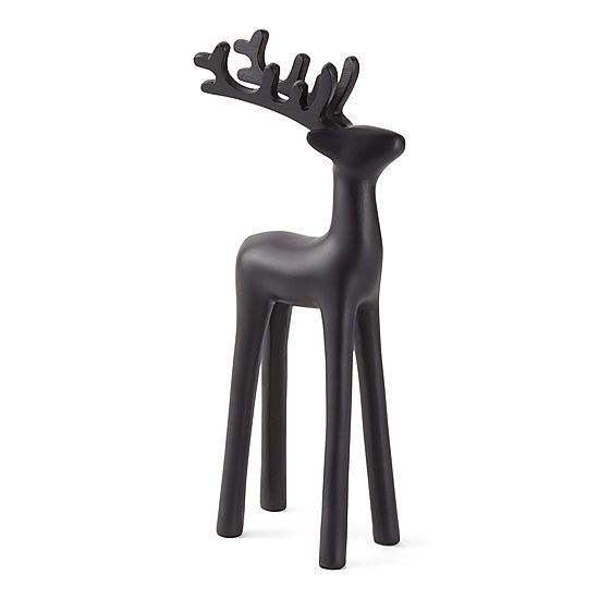 North Pole Trading Co. Oslo Black Metal Reindeer Christmas Animal Figurines | JCPenney