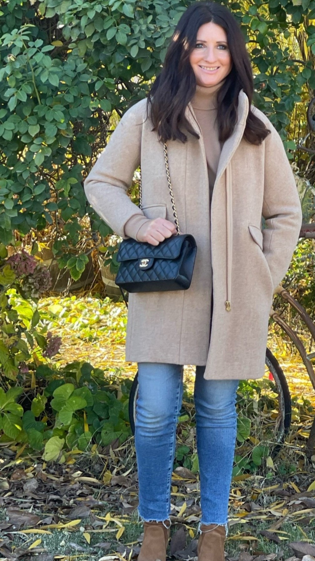 The perfect J.Crew petite coat on sale. Cozy cashmere turtleneck. Chanel handbag, skinny jeans. Suede ankle boots ❤️

#LTKOver40 #LTKSaleAlert #LTKPetite
