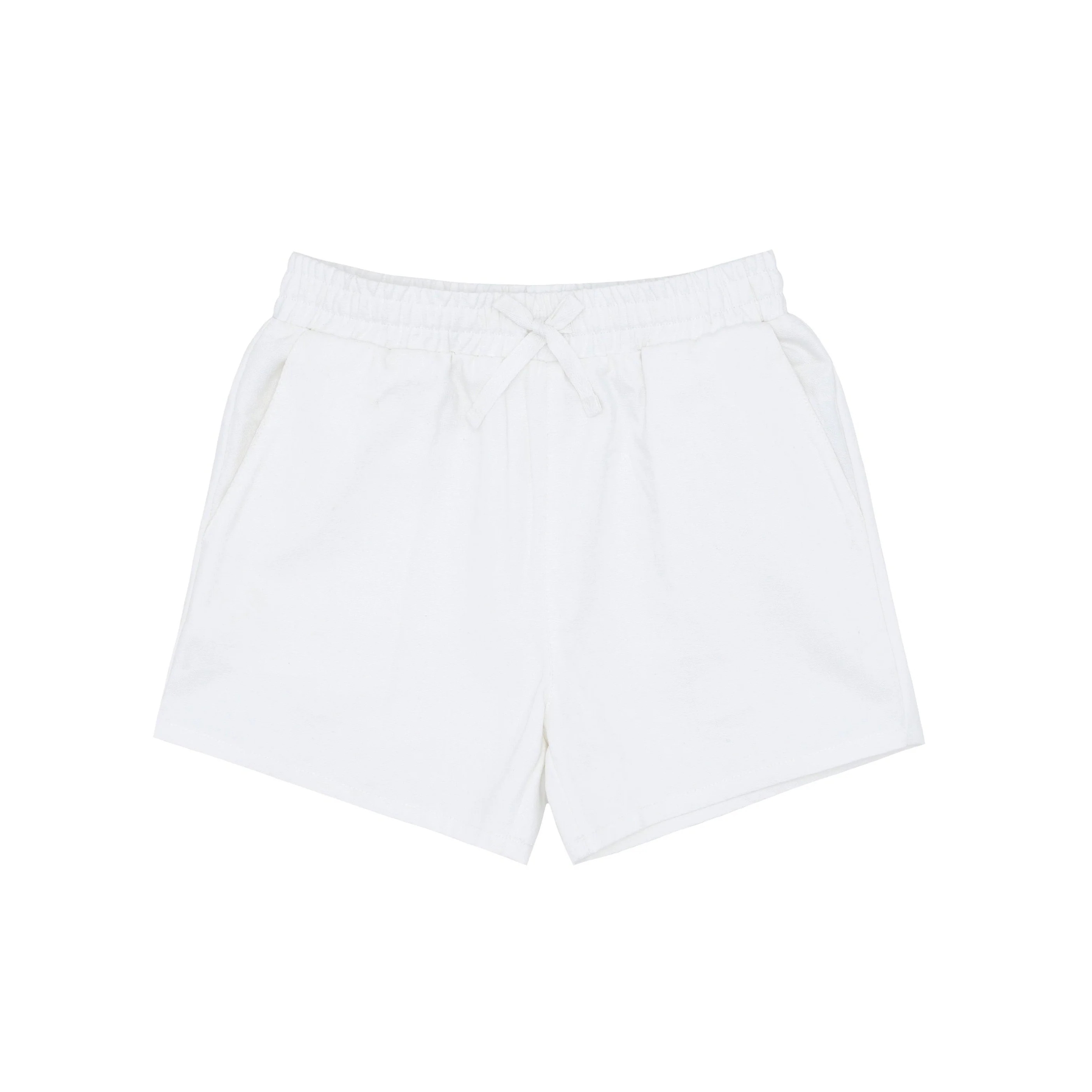 boys white canvas short | minnow