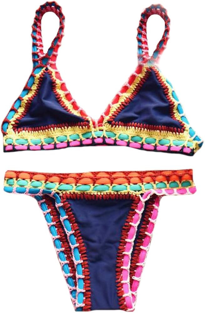 Women's Hand-Knitted Upscale Bikini Swimsuit | Amazon (US)