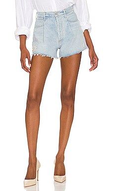Citizens of Humanity Franca Pleated Baggy Short in Cache from Revolve.com | Revolve Clothing (Global)
