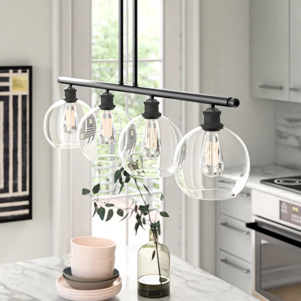 Anchondo 4 - Light Kitchen Island Linear Pendant | Wayfair North America