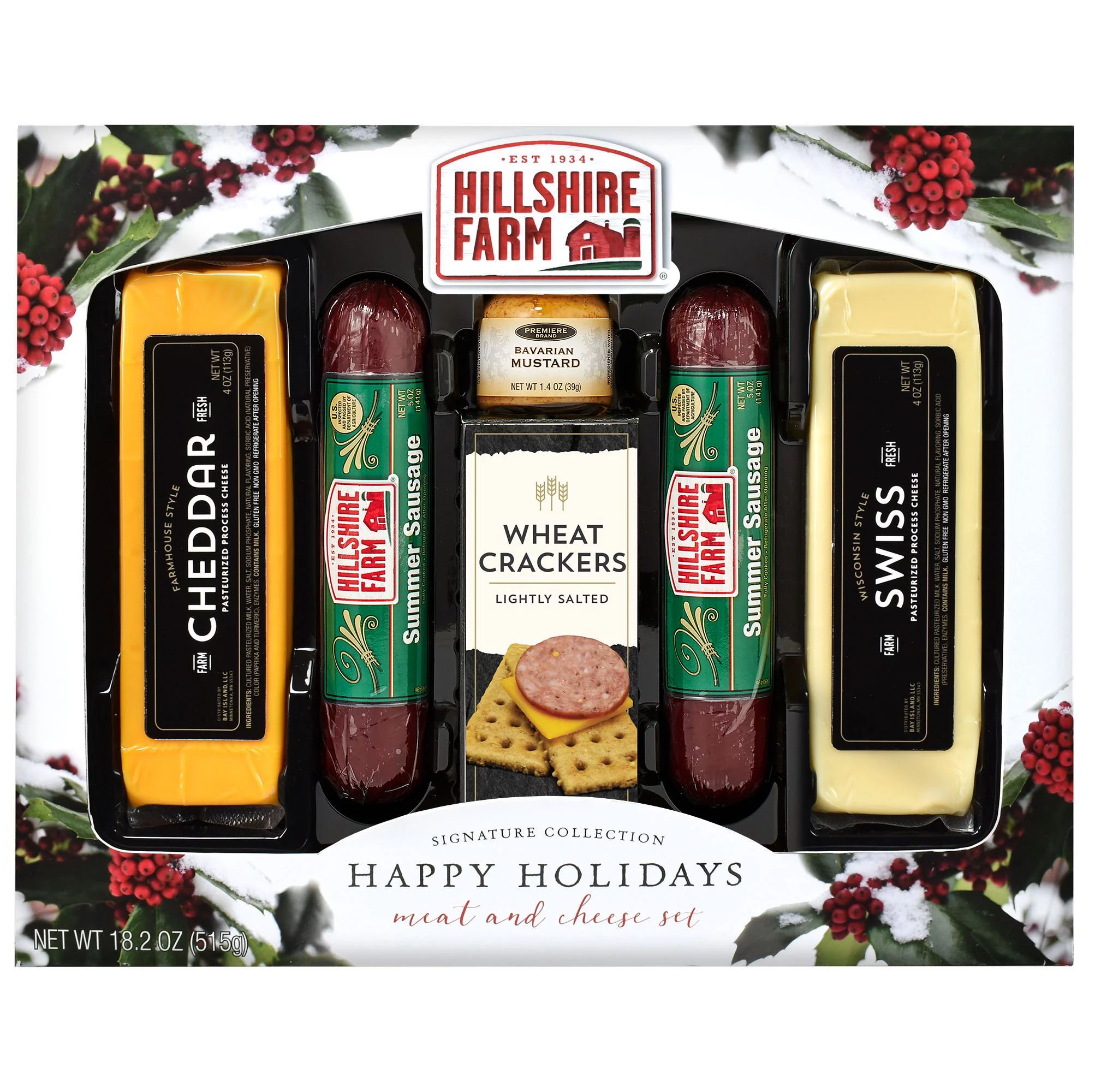 Hillshire Farm® Meat and Cheese Holiday Gift Box, Assorted Meat & Cheese, 20.6oz, 6 Piece | Walmart (US)