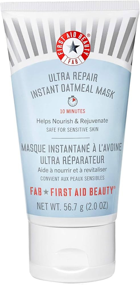 First Aid Beauty Ultra Repair Instant Oatmeal Mask – Hydrating Mask to Help Calm and Soothe Ski... | Amazon (US)