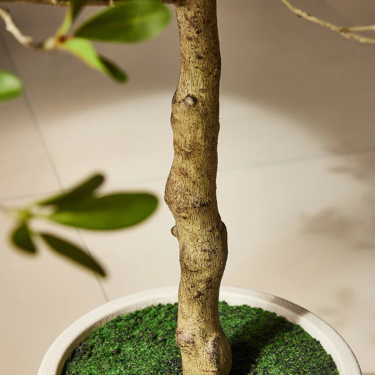 7ft Artificial Black Olive Tree With Large White Planter, Tall Faux Black Olive Tree Indoor, Deco... | Wayfair North America