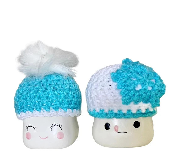 Set of 2 Marshmallow Mug Hats / Marshmallow Christmas Mug Hats | Etsy | Etsy (US)