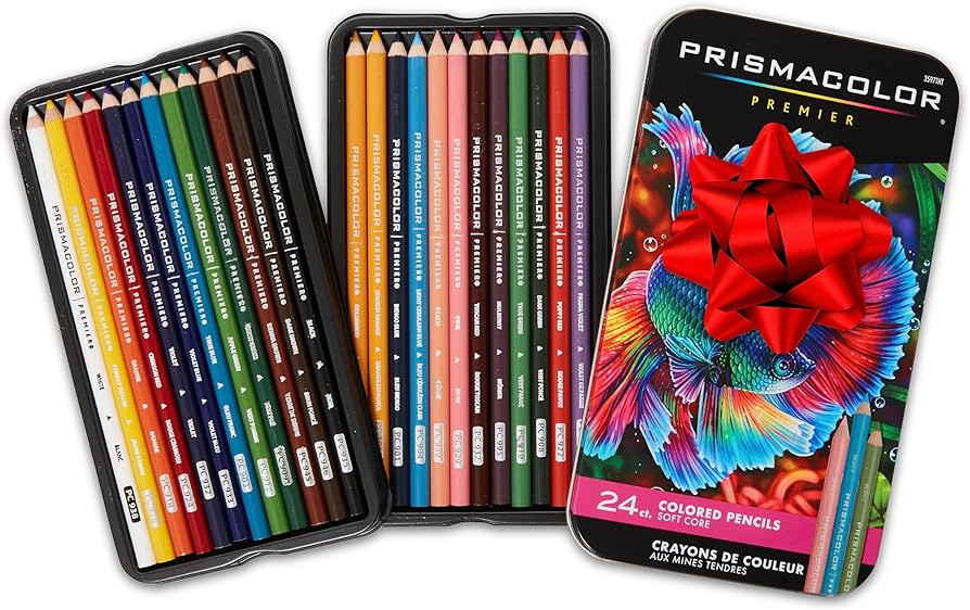 Prismacolor Premier Colored Pencils, Soft Core, 24 Pack | Amazon (US)