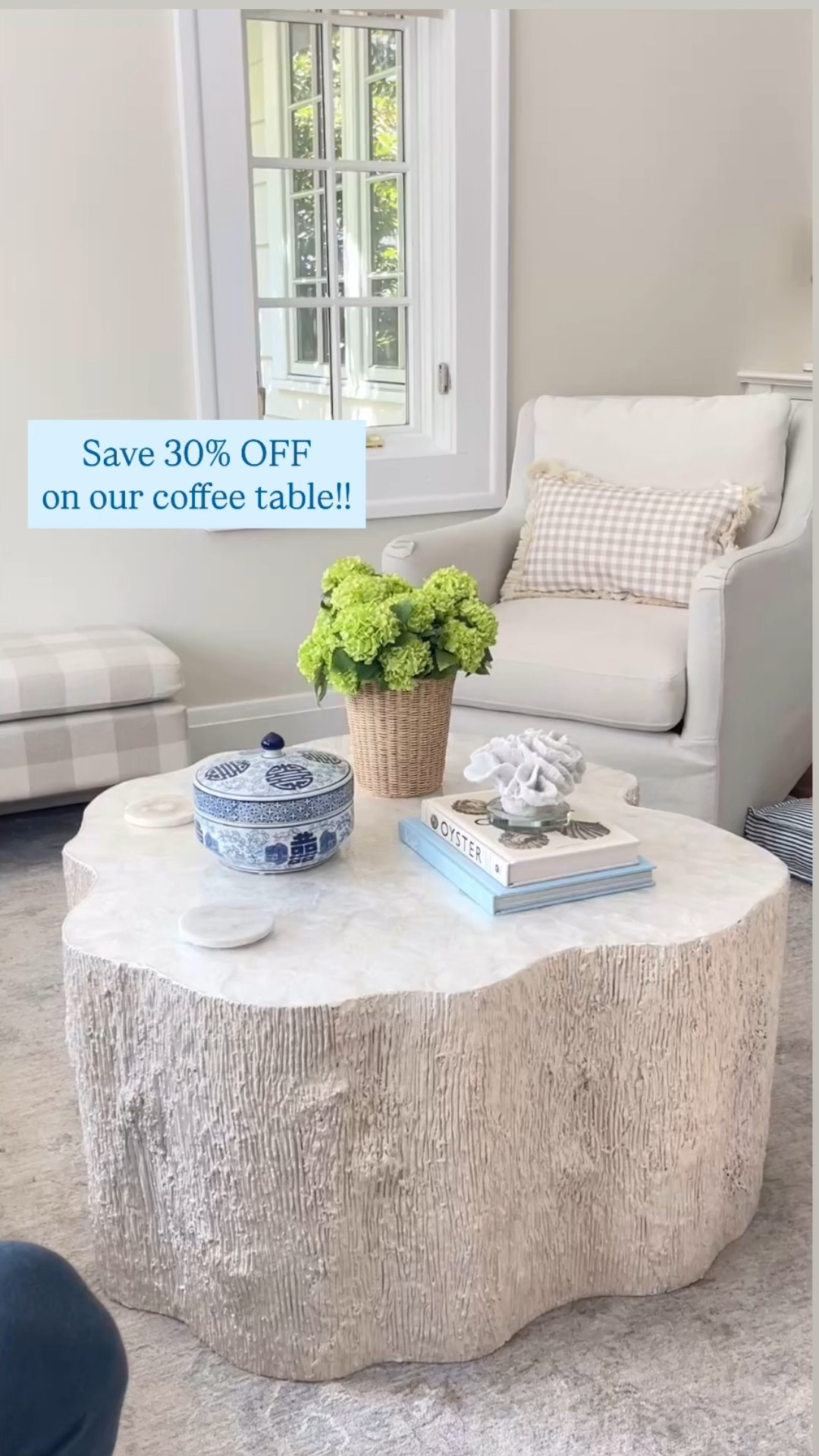 Wow!! Save 30% OFF & get free shipping 🙌🏻 on this gorgeous Serena & Lily coffee table!! 🤍

#LTKHome #LTKSaleAlert