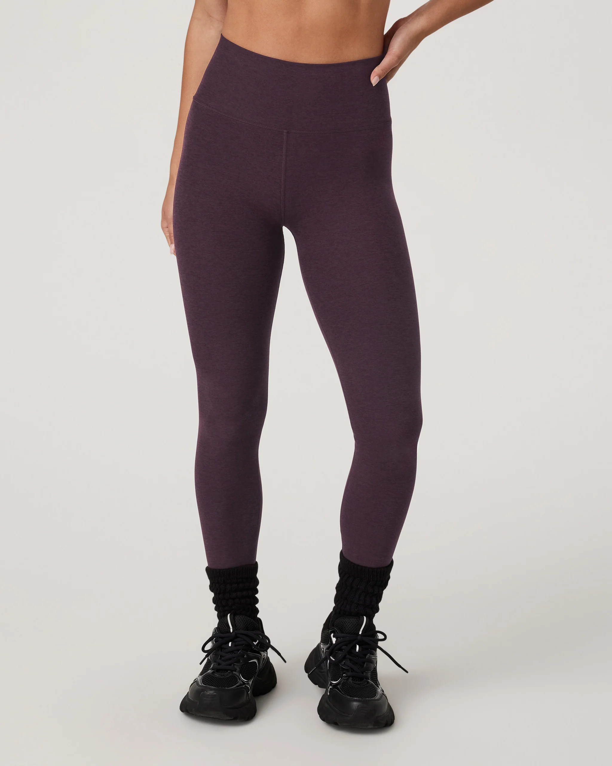 Clean Elevation Legging - Short | Raisin Heather Leggings | Vuori | Vuori Clothing (US & Canada)