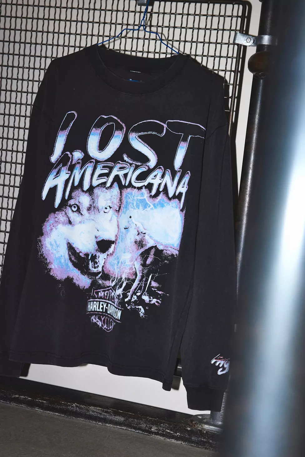 Harley Davidson X mgk lost americana Graphic Long Sleeve Tee | Urban Outfitters (US and RoW)