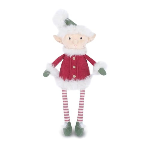 MON AMI Elfie Stuffed Christmas Elf Plushie | 14” Holiday Plush Doll with Hat & Striped Legs | Elf Christmas Toy for Toddlers, Kids, Boys & Girls | Cute Santa’s Helper Gift, Festive Tree & Room Décor | Amazon (US)