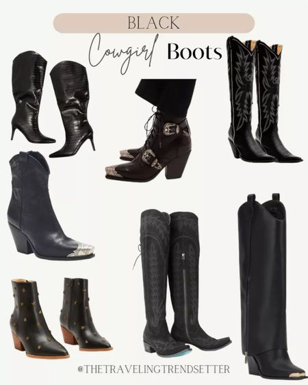 Black cowboy boots are a winter fashion staple! These trendy black boots are perfect whether you need a cowgirl boot that is a tall black western boot or you're more of a black western booties kind of girl! 
12/24

#LTKSeasonal #LTKGiftGuide #LTKshoecrush
