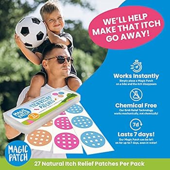 BuzzPatch Magic Patch Itch Relief Patches - 27 Patches - Chemical Free, Natural Itch Relief - Bug... | Amazon (US)