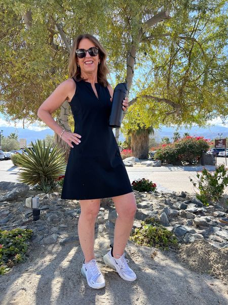 Good Morning from Palm Desert.  I'm wearing a Spanx dress that has built-in shorts. It's a great sporty dress to wear on a walk, to play tennis or golf!   

Use my code sandykxspanx to get 10 percent off your order. 

#LTKover40 #LTKfitness #LTKSeasonal