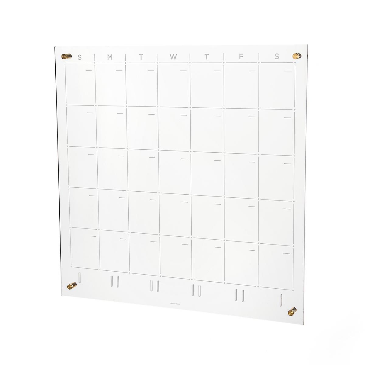 Russell + Hazel Acrylic Clear Monthly Calendar | The Container Store