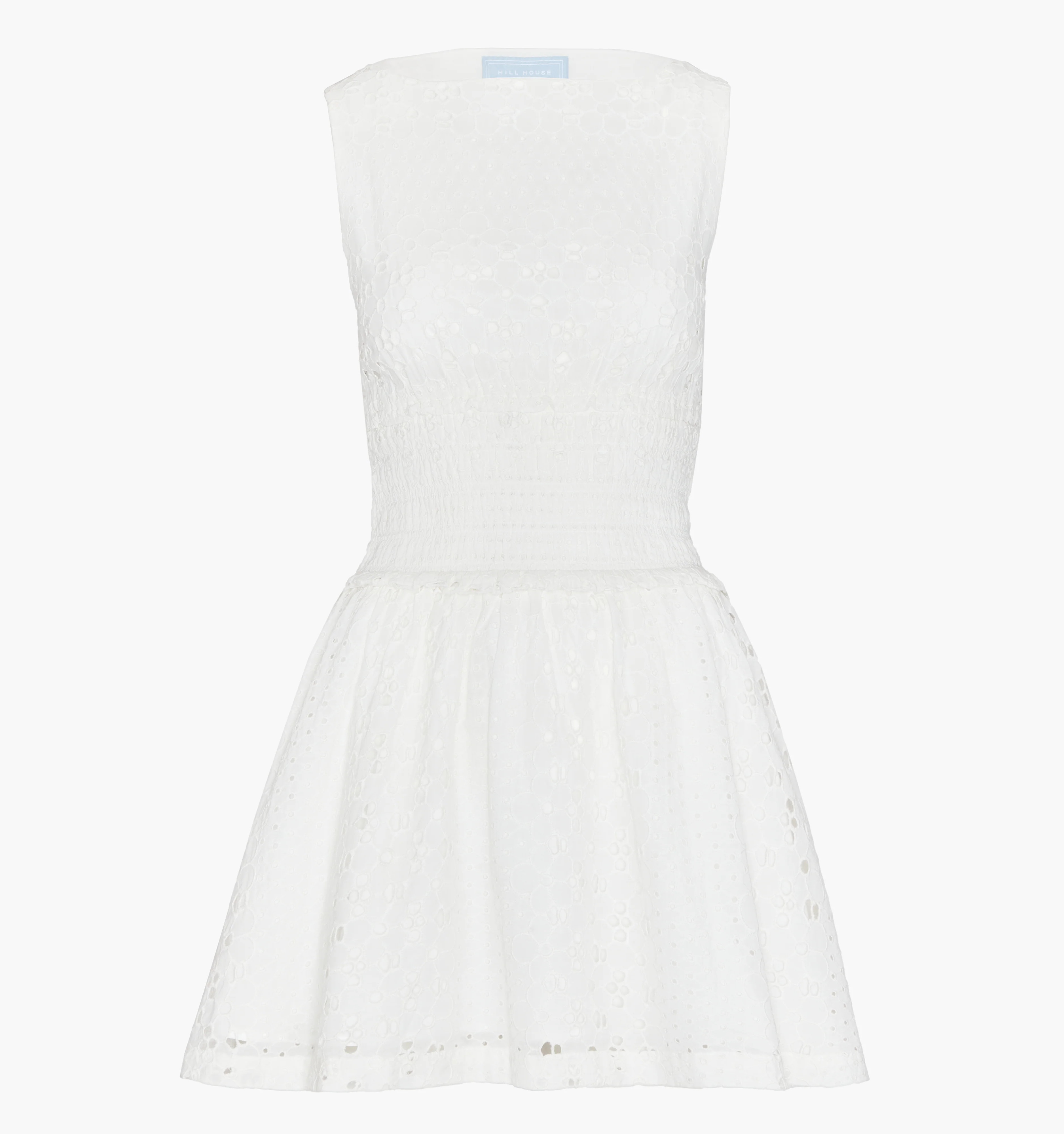 The Joanna Dress | White Floral Broderie / L | Hill House Home | Hill House Home US
