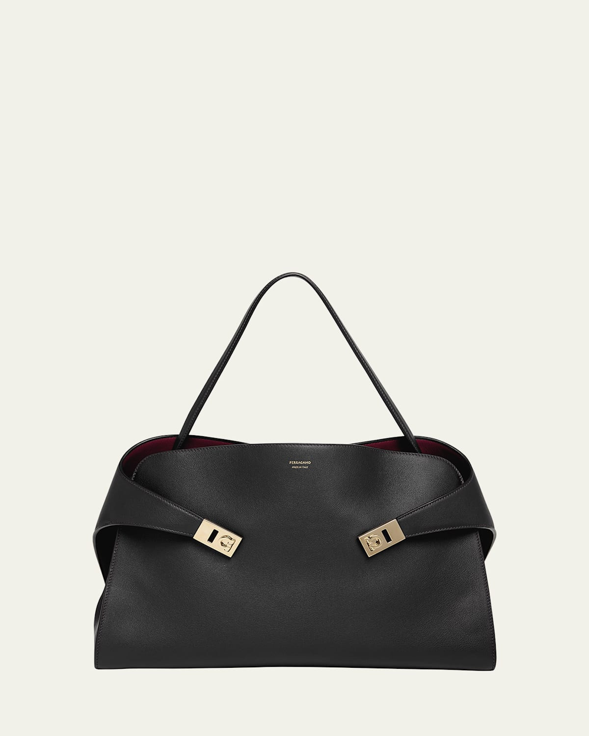 Large Hug Soft Bicolor Shoulder Bag | Bergdorf Goodman