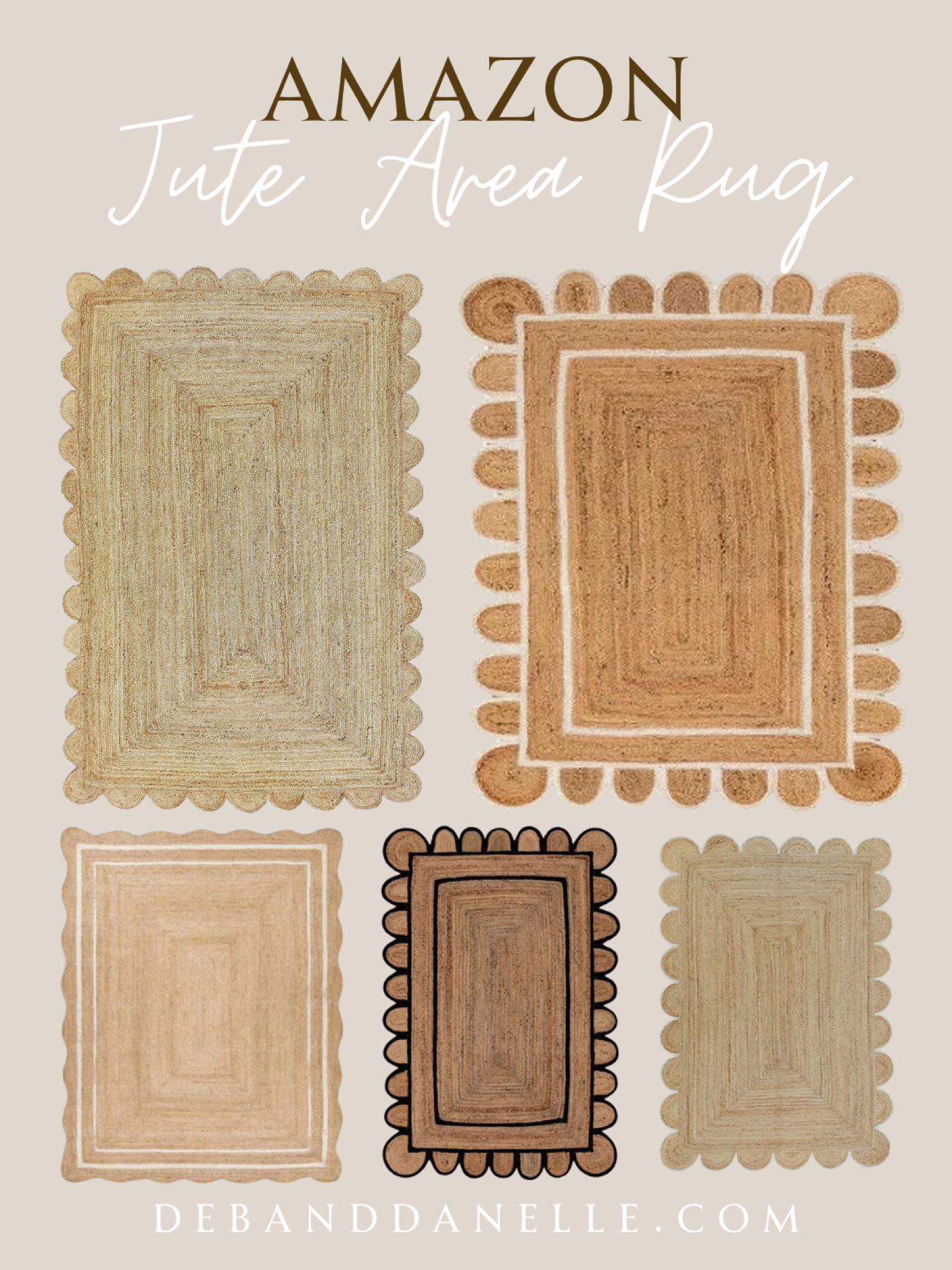 We use scalloped jute area rugs on our front porch, and we love the neutral tone and texture they add to the space. Best of all, they can easily be picked up on Amazon. #home #arearug #porch 

#LTKSeasonal #LTKhome