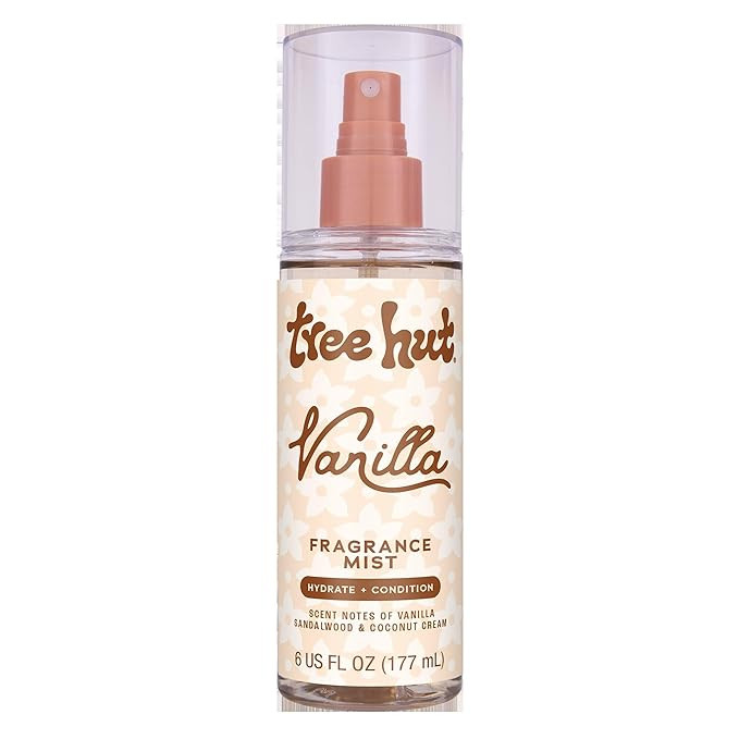 Tree Hut Vanilla Hair & Body Mist, Hydrating & Alcohol-Free Body Spray, Fragrance with Vanilla, S... | Amazon (US)