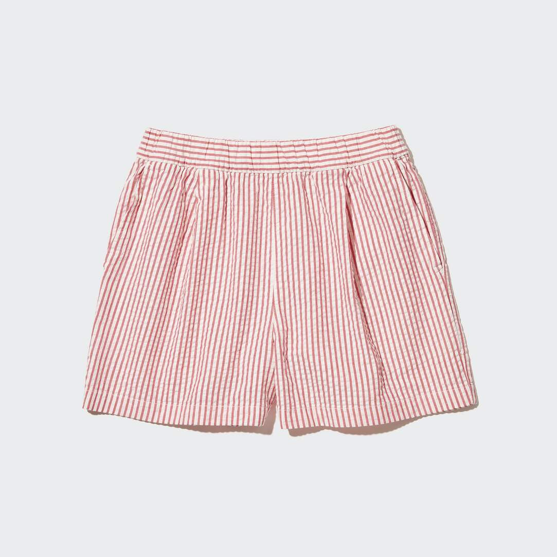 SEERSUCKER STRIPED EASY SHORTS | UNIQLO (UK)