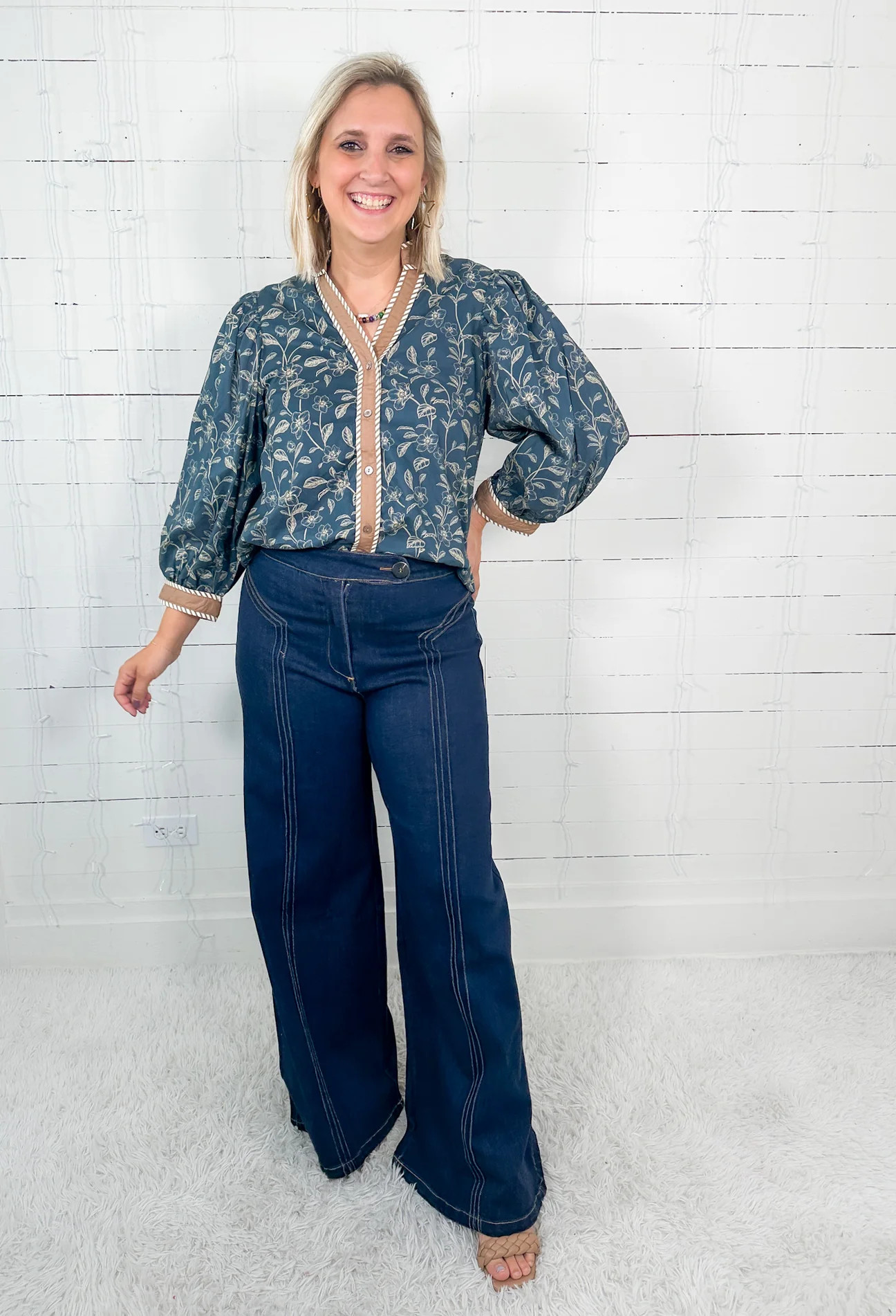 Gerhart Front Seam Dark Denim Jeans Fate | Clover and Bee | Clover + Bee