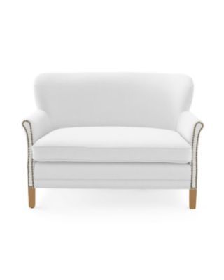 Belgian Club Loveseat with Nailheads | Serena and Lily