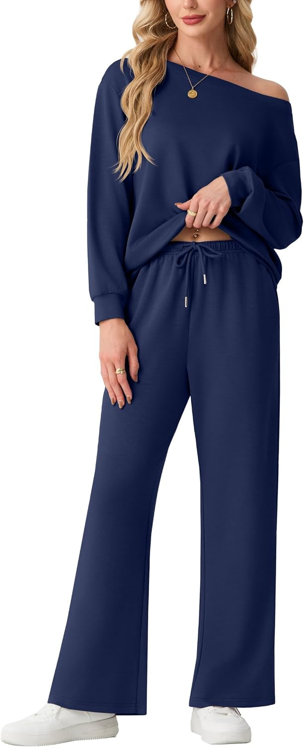 GRECERELLE 2026 Women's Athleisure Set Sweatshirt & Wide Leg Sweatpants | Amazon (US)