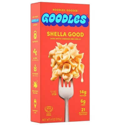 Goodles Shella Good Aged White Cheddar Protein Mac & Cheese  - 6oz | Target
