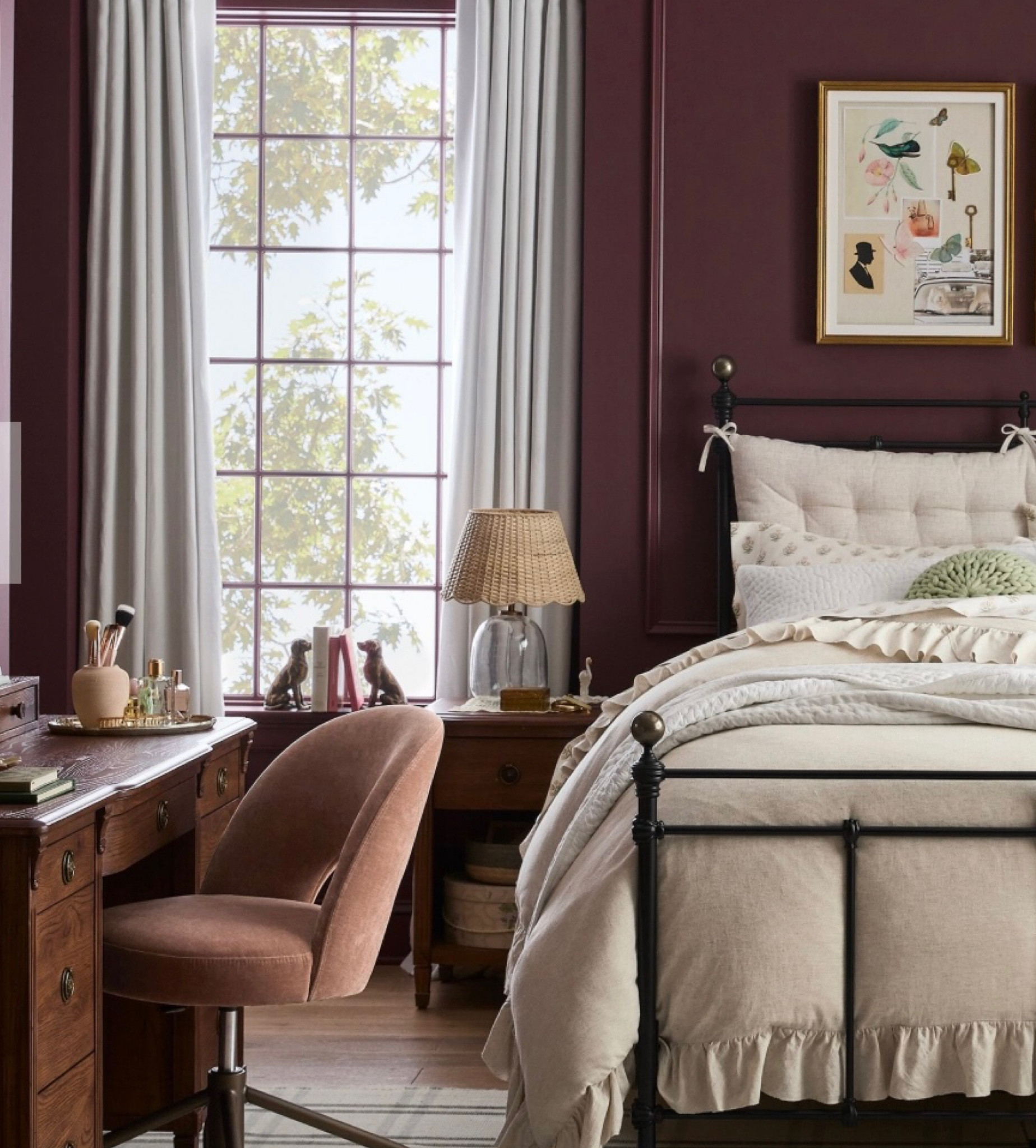Burgundy wall room inspo 

Pottery barn #LTKhome

#LTKSeasonal