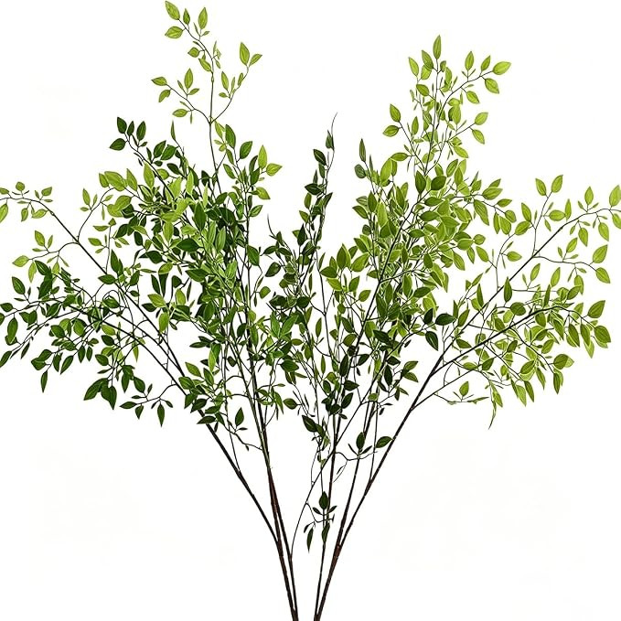 Artificial Plants Stems 6pcs Branches for Vase Faux Greenery Stems Plant for Shop Garden Office H... | Amazon (US)