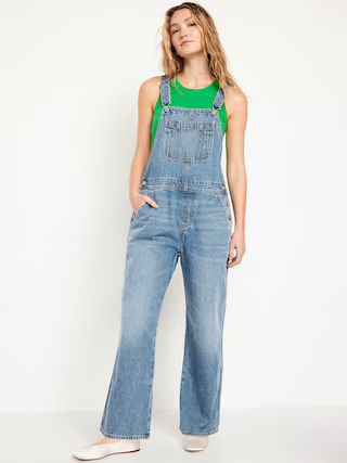 Baggy Wide-Leg Jean Overalls | Old Navy (US)